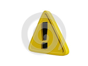 Yellow TriangleÂ Warning Sign with Exclamation Mark